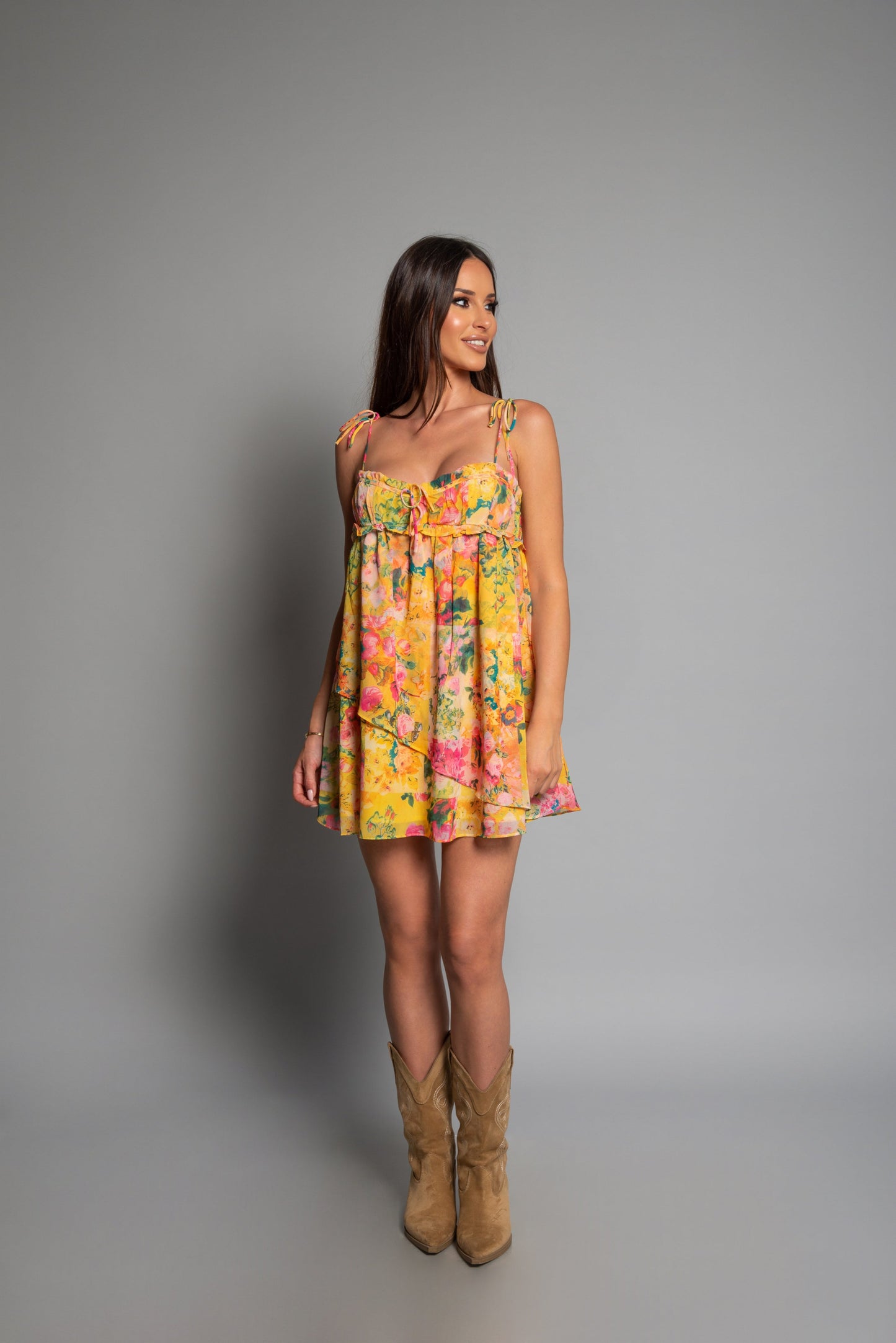 MALENA FLORAL MINI DRESS