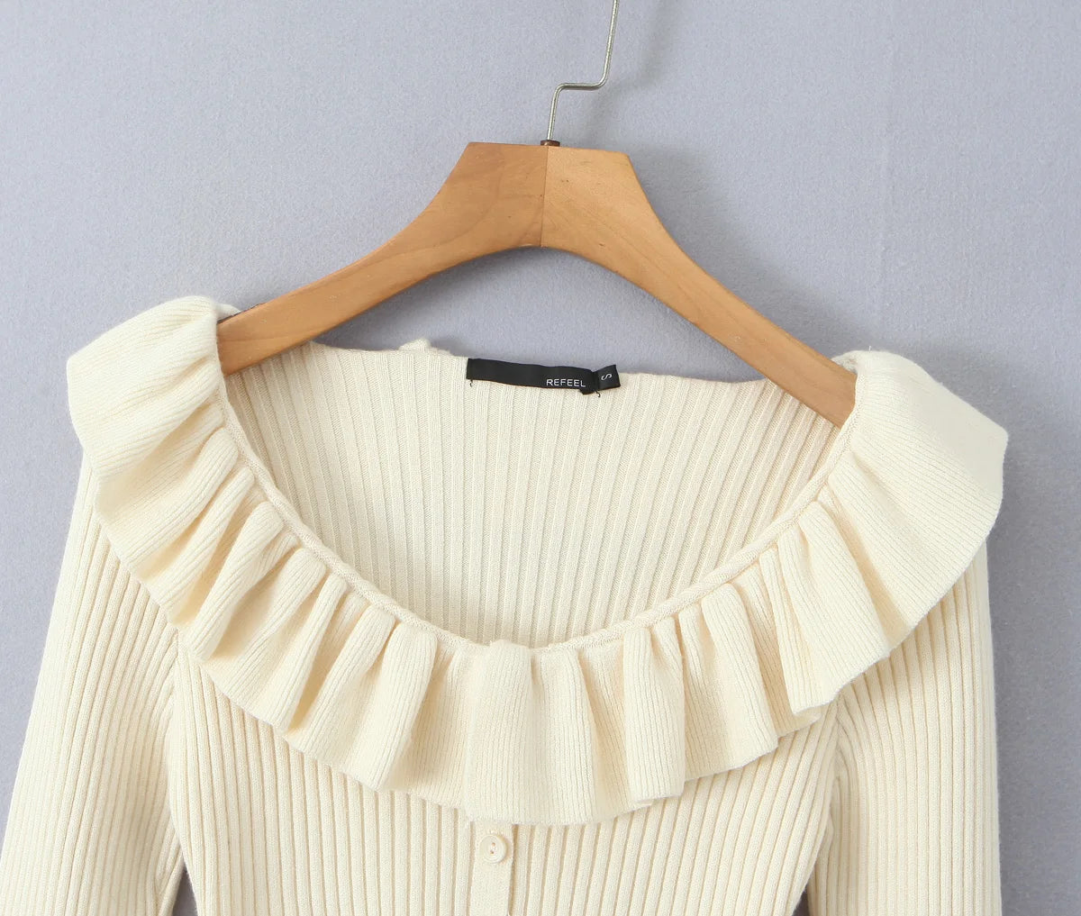 MILA RUFFLE CARDIGAN