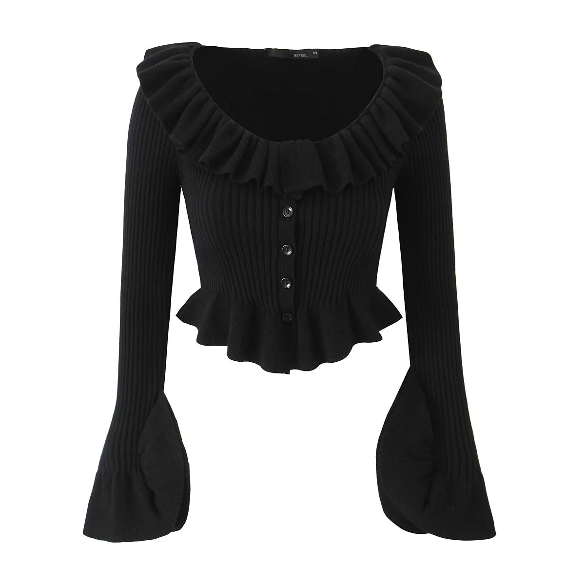 MILA RUFFLE CARDIGAN